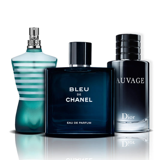 Tris di Profumi | Le Male, Bleu de Chanel e Sauvage (100ml)