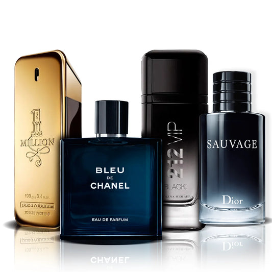 Cofanetto 4 Profumi | One Million, Bleu de Chanel, 212 VIP Black e Sauvage (100ml)